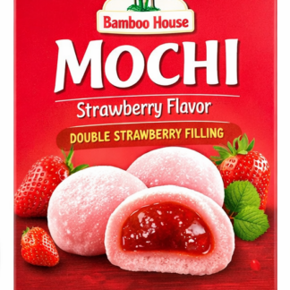 mochi de fresa Bamboo House dulce japonés de arroz glutinoso