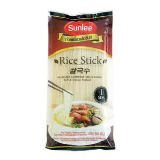fideos de arroz tallarín 1 mm SunLee noodles asiáticos