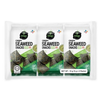 snack de alga sabor wasabi Bibigo 15g algas tostadas