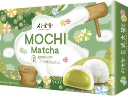 mochi de matcha Bamboo House dulce japonés de arroz glutinoso